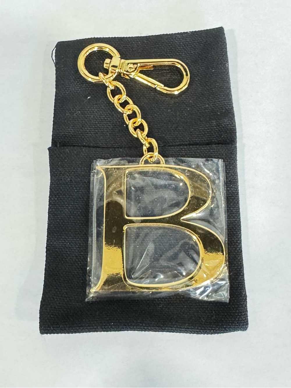 Dooney And Bourke Gold Letter "B” Keychain Purse Charm NWT